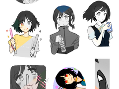 [만1/소금한 숟갈/럽윗스] 소금이,시오코 스티커 도안