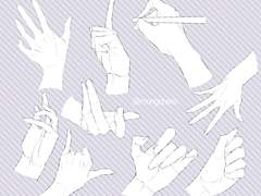 손 화상소재 유료전환