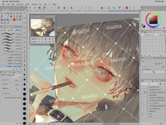 풀채색 반신 220227