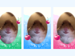 크림소다(블루) 투명포카 도안 공유