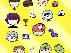 얼굴 일러스트 스티커