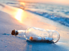 바다를 떠도는 편지