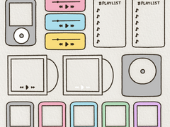 [굿노트 스티커] 뮤직 플레이어 굿노트 스티커 공유