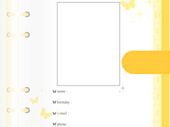 [전자노트+스티커] 유료 노트, 스티커 옐로우 세트