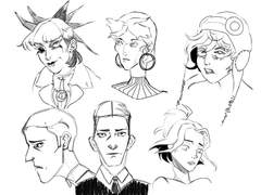 2022년 3월 11일 (금) <머리카락 크로키>