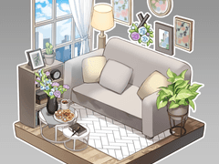 거실/서재/온실 배경