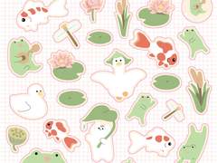 프범이와 친구들 3월 스티커