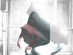 SD 우산 쓴 홍학.