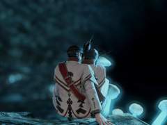 어딘지 모르는 푸른 버섯 동굴