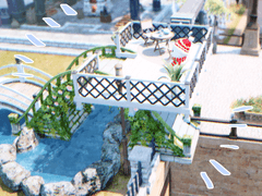 [하우징] 담장에 목제 덱 높게 띄우기 +낮게