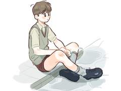 프레피룩..쇼ㅌ...마크