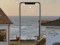 제주도 해변 초록 지붕