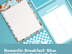 로맨틱 브랙퍼스트(블루) 굿노트 속지 4종