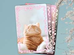 벚꽃 포토카드 프레임 + 나눔