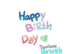 아이패드 프로크리에이트 투톤 브러쉬 (필압 O)