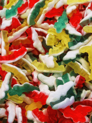 복융맛 사탕 바구니