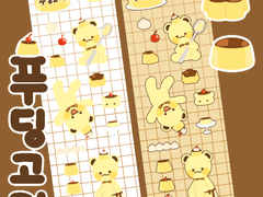 [굿노트 스티커] 푸딩고미 스티커