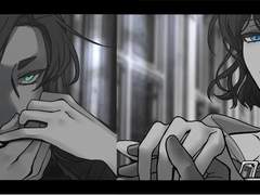 흑백/ 손등키스 /고정틀 커미션