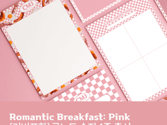 로맨틱 브랙퍼스트(핑크) 굿노트 속지 4종