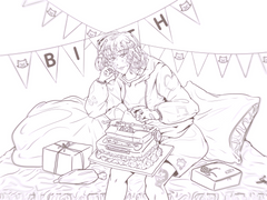 천재 미소녀 작가님 생일 축하 합니다.