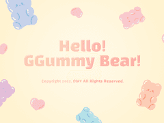 투명 포카 프레임 <Hello! GGummy bear!>