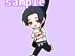 주술회전 유타 키링 도안