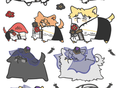 멍스타 스티커 도안 모음