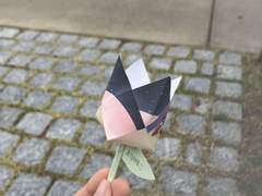 연하가 꽃 만들어줌