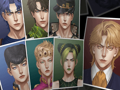 죠죠 증명사진 도안 판매 (전체 세트)