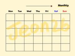 굿노트 먼슬리 & 위클리 양식 공유