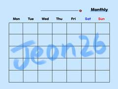 굿노트 먼슬리 & 위클리 양식 공유
