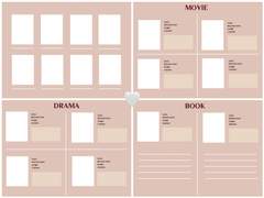 굿노트 책, 드라마, 영화 기록 양식 공유