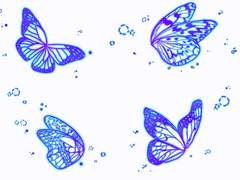 발광 나비 데코 브러쉬 (클립스튜디오)