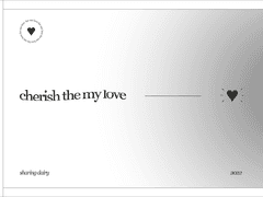 굿노트 // cherish the my love - gray ver.