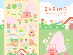 [ goodnote sticker ] 설레는 봄날 스티커