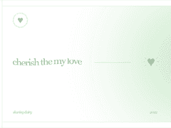 굿노트 // cherish the my love - green ver.