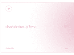 굿노트 // cherish the my love - pink ver.