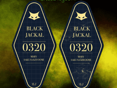 블랙자칼 - 사쿠사 키요오미 키링 도안