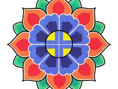 단청 패턴 무료 도안