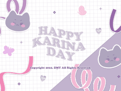 투명 포카 프레임 <HAPPY KARINA DAY>