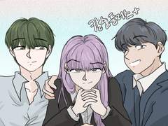 자연 곱슬 삼인방 생머리