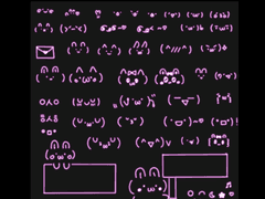 [굿노트 스티커 공유] 이모티콘 네온 스티커