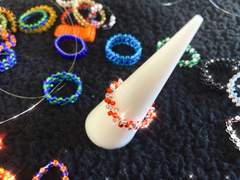 간단 비즈반지 주문제작