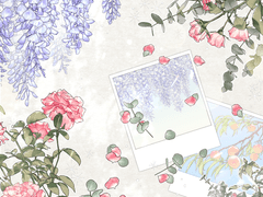 웹툰&일러스트 꽃과 과일 장식 브러쉬