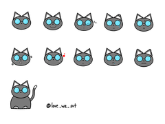 원냥이 굿노트 스티커