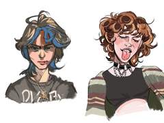 2022년 4월 8일 (금) <머리카락 크로키>