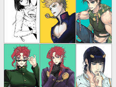 죠죠 포토카드 도안 배포