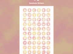 [굿노트스티커] B컷 스티커 (무료배포)