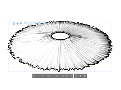클립스튜디오용 3D소재 삿갓과 월아산