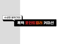 흑백 포인트 컬러 커미션